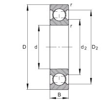 S 6203-C, ă(ni)Y(ji)(gu)C (j) DIN 625-1 ˜ʵҪߴ