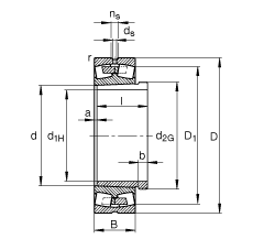 {(dio)ĝLS 230/500-B-K-MB + AHX30/500, (j) DIN 635-2 (bio)(zhn)Ҫߴ, F׺ж